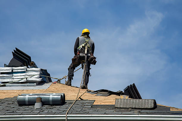 Professional Roof Installation technician working in Roscoe, NY